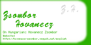 zsombor hovanecz business card